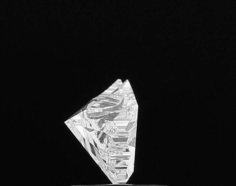 Dazzling close-up of a Bull Face lab grown diamond, revealing its intricate facet work and the incredible light performance within.