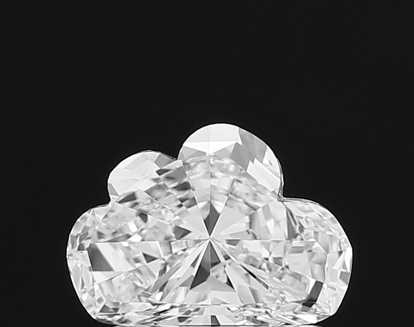 Authentic IGI certified lab grown **Cloud Shape** diamond, presented with its official grading report, assuring its superior quality and ethical origin for peace of mind.