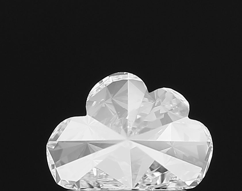 Discover the ethereal beauty of a lab grown **Cloud Shape** cut diamond, precisely sculpted to reveal its unique, dreamy silhouette and captivating brilliance