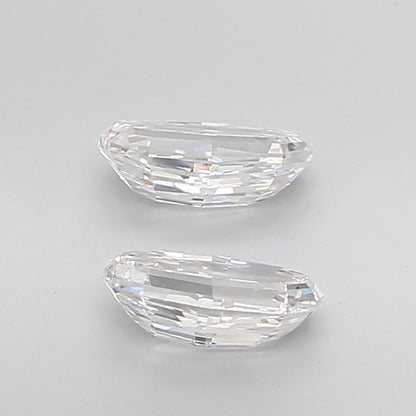 Oval Step Cut Lab Grown Pair Diamonds