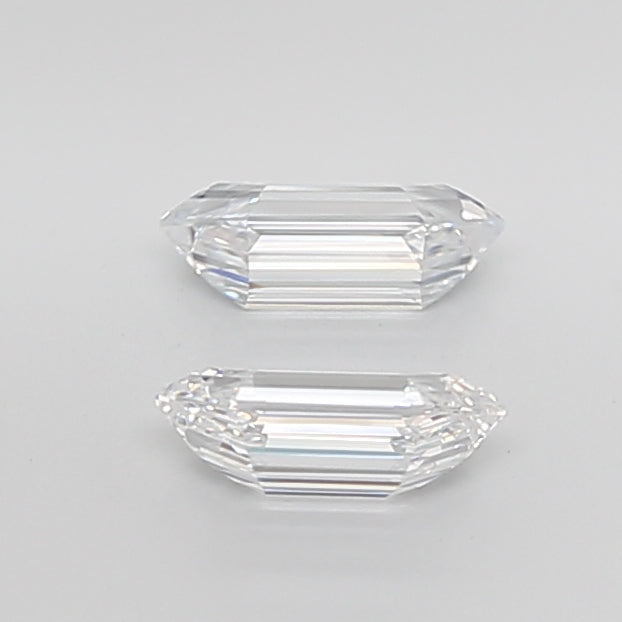 Hexagonal Long Cut Lab Grown Pair Diamonds