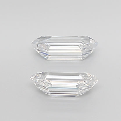 Hexagonal Long Cut Lab Grown Pair Diamonds