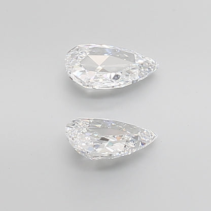 Pear Rose Cut Lab Grown Pair Diamonds