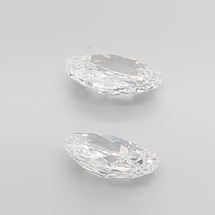 Oval Rose Cut Lab Grown Pair Diamonds