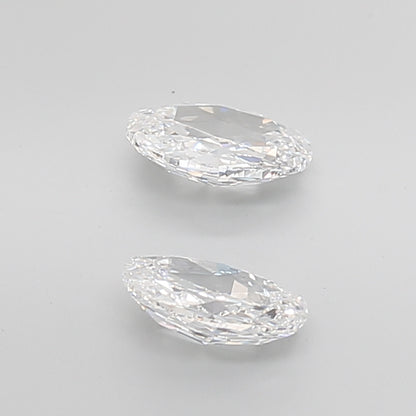 Oval Rose Cut Lab Grown Pair Diamonds