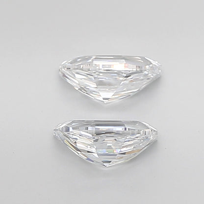 Half Moon Step Cut Lab Grown Pair Diamonds