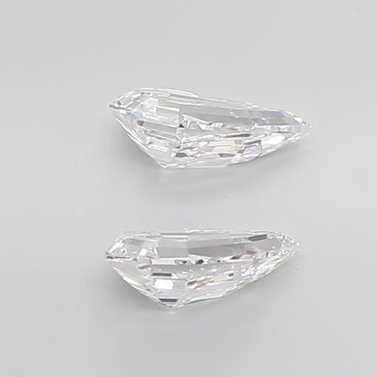 Pear Step Cut Lab Grown Pair Diamonds
