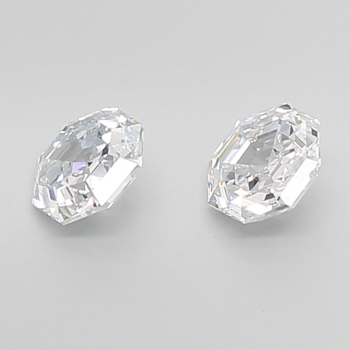 Octagonal Cut Lab Grown Pair Diamonds