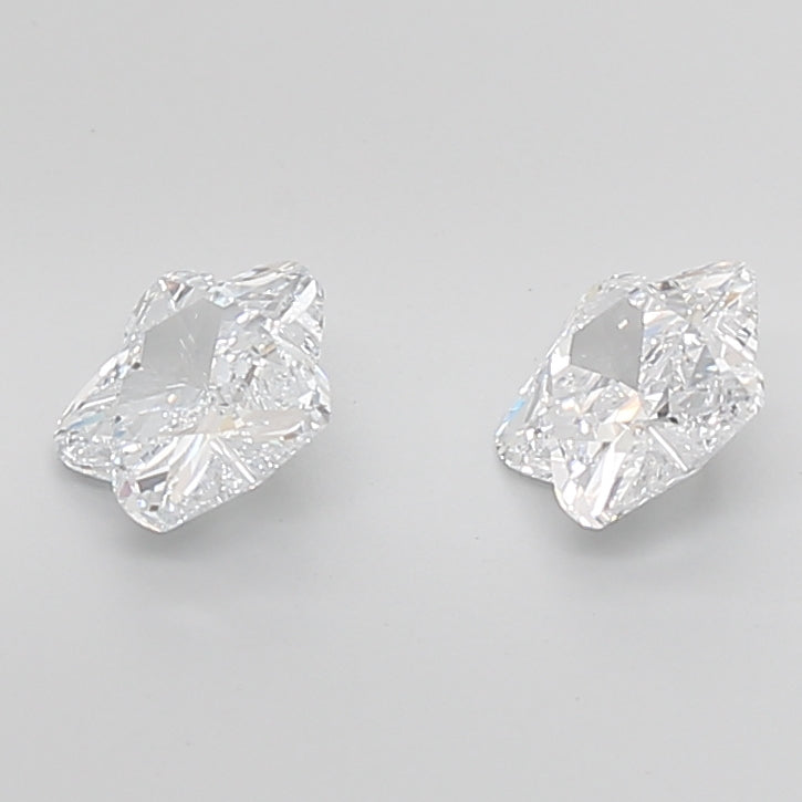 Flower Cut Lab Grown Pair Diamonds