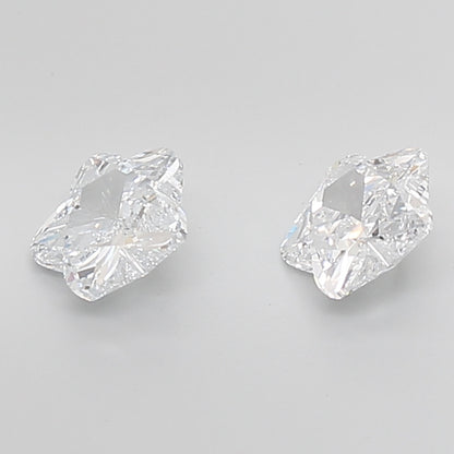 Flower Cut Lab Grown Pair Diamonds