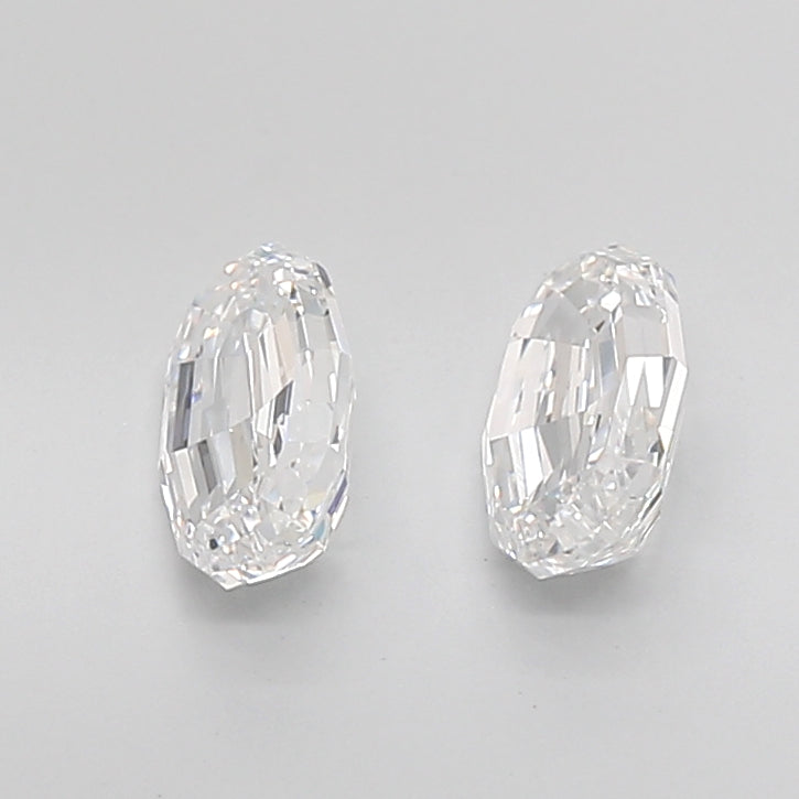 Oval Step Cut Lab Grown Pair Diamonds