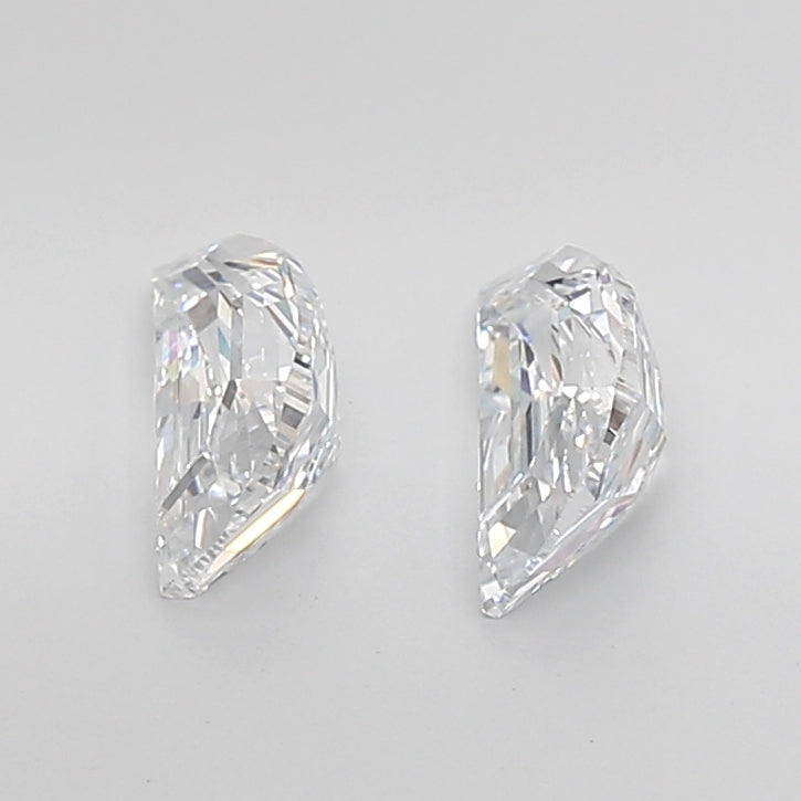 Half Moon Step Cut Lab Grown Pair Diamonds