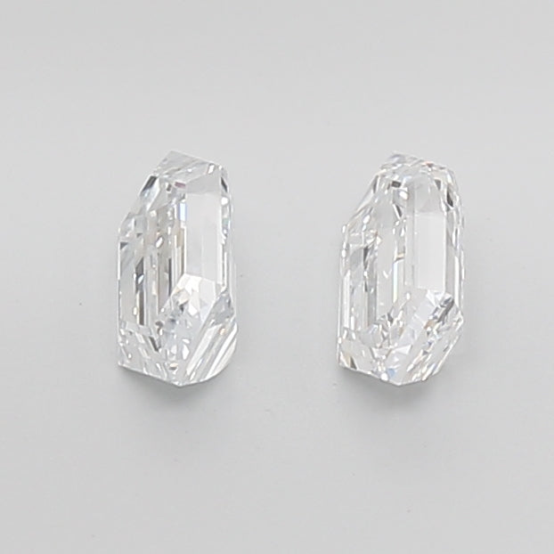 Hexagonal Long Cut Lab Grown Pair Diamonds