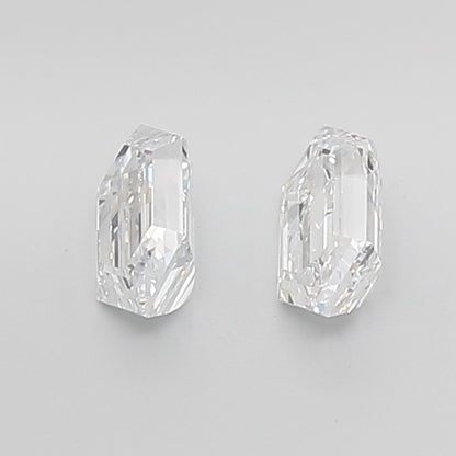 Hexagonal Long Cut Lab Grown Pair Diamonds