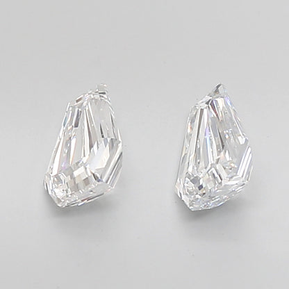 Coffin Cut Lab Grown Pair Diamonds