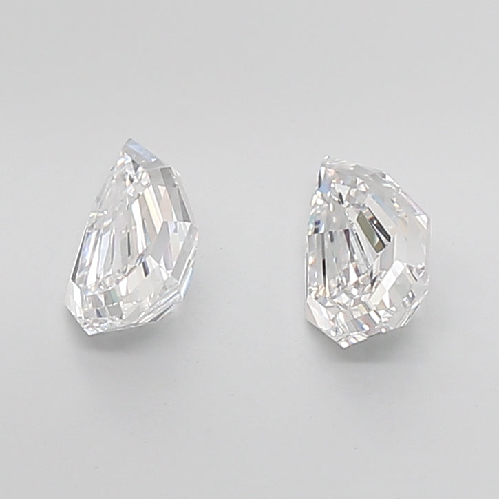 Pear Step Cut Lab Grown Pair Diamonds