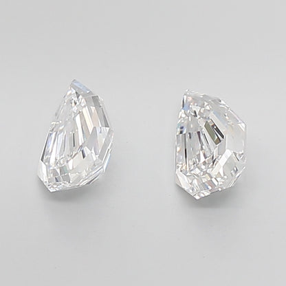 Pear Step Cut Lab Grown Pair Diamonds