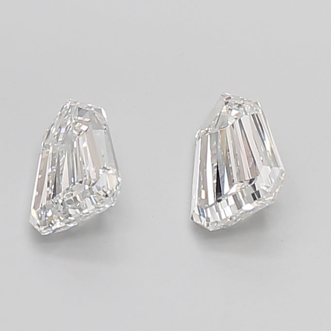 Shield Cut Lab Grown Pair Diamonds