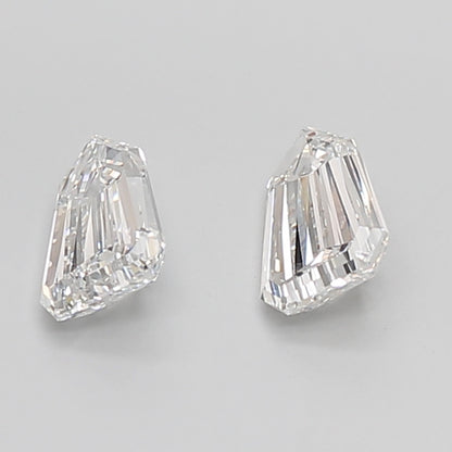 Shield Cut Lab Grown Pair Diamonds