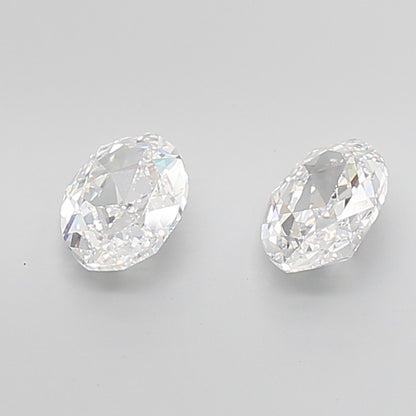 Oval Rose Cut Lab Grown Pair Diamonds