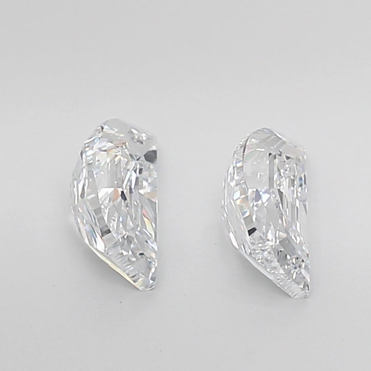 Half Moon Step Cut Lab Grown Pair Diamonds
