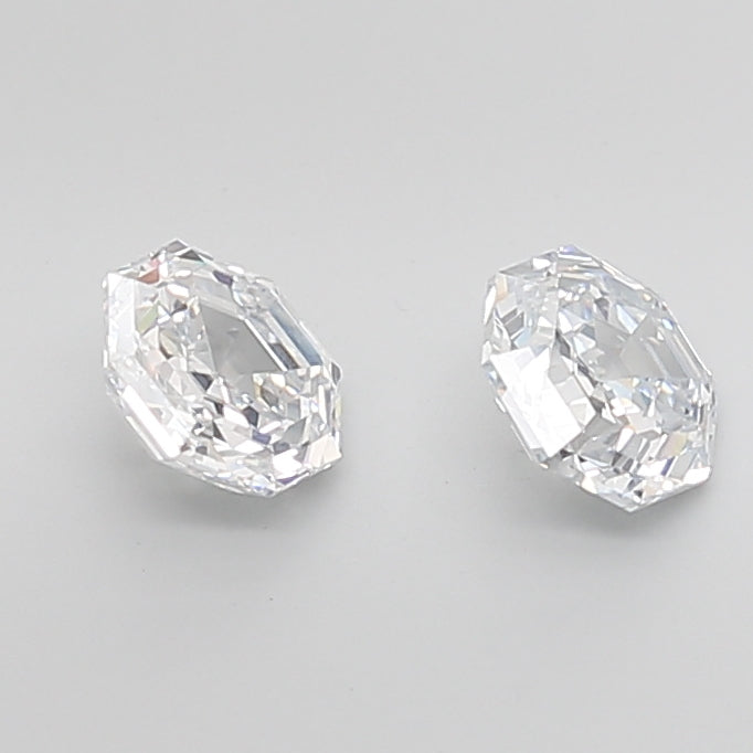 Octagonal Cut Lab Grown Pair Diamonds