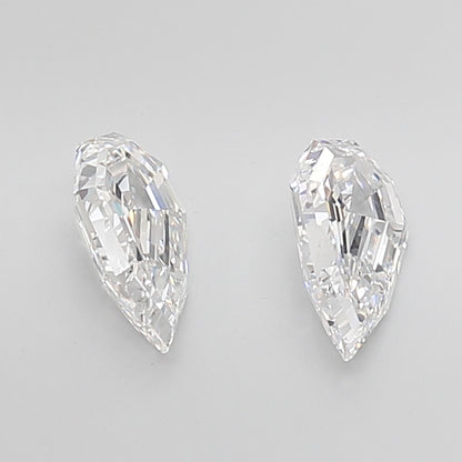 Pear Step Cut Lab Grown Pair Diamonds