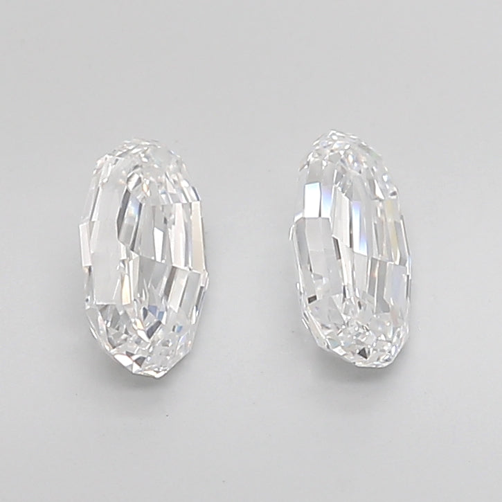 Oval Step Cut Lab Grown Pair Diamonds