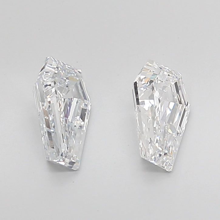 Coffin Cut Lab Grown Pair Diamonds
