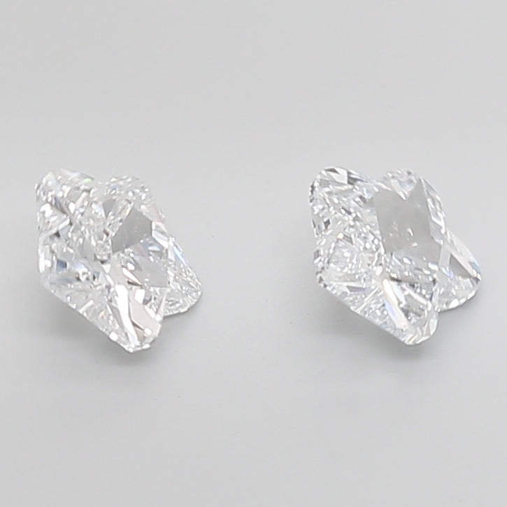 Flower Cut Lab Grown Pair Diamonds