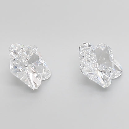 Flower Cut Lab Grown Pair Diamonds