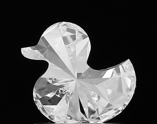 Front View of 1.04 Ct Duck Shape Lab-Grown Diamond
