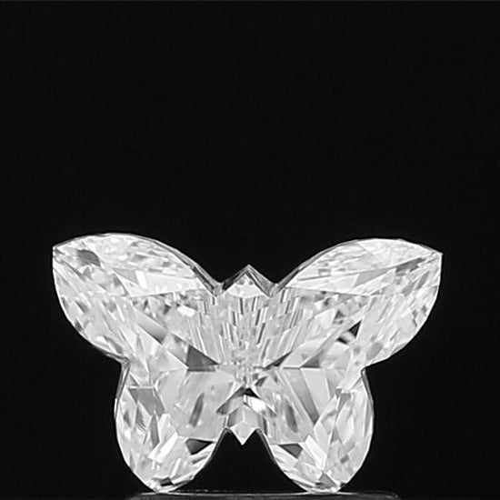 Experience the delicate charm of a loose lab grown **Butterfly Shape** diamond through a captivating 360-degree video, highlighting its intricate details and mesmerizing sparkle from every angle.