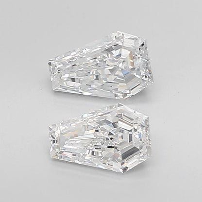 Coffin Cut Lab Grown Pair Diamonds