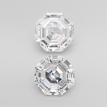Octagonal Cut Lab Grown Pair Diamonds