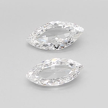 Marquise Rose Cut Lab Grown Pair Diamonds