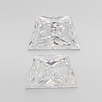 Trapezoid Brilliant Cut Lab Grown Pair Diamonds