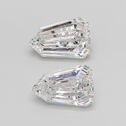Shield Cut Lab Grown Pair Diamonds