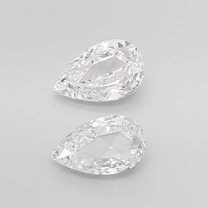 Pear Rose Cut Lab Grown Pair Diamonds