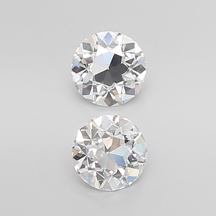 Old European Cut Lab Grown Pair Diamonds