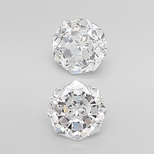 Nova Octagonal Cut Lab Grown Pair Diamonds