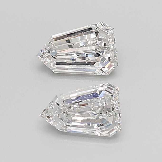 Shield Cut Lab Grown Pair Diamonds