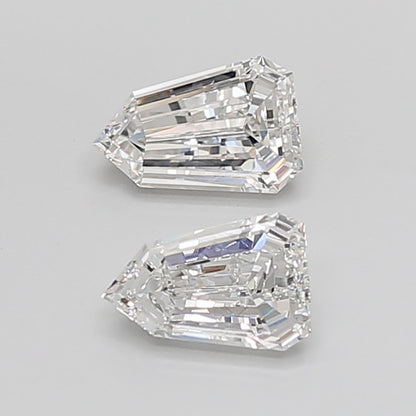 Shield Cut Lab Grown Pair Diamonds