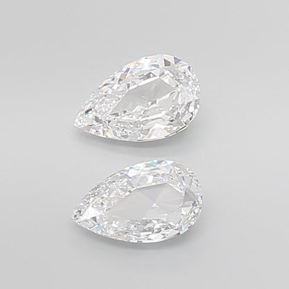 Pear Rose Cut Lab Grown Pair Diamonds
