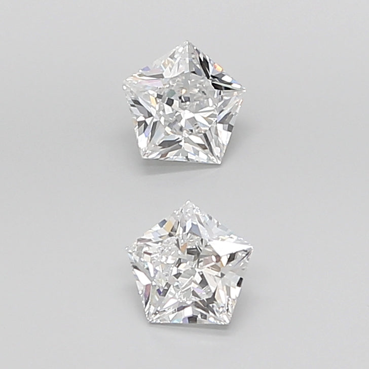Pentagonal Brilliant Cut Lab Grown Pair Diamonds