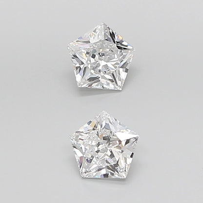 Pentagonal Brilliant Cut Lab Grown Pair Diamonds