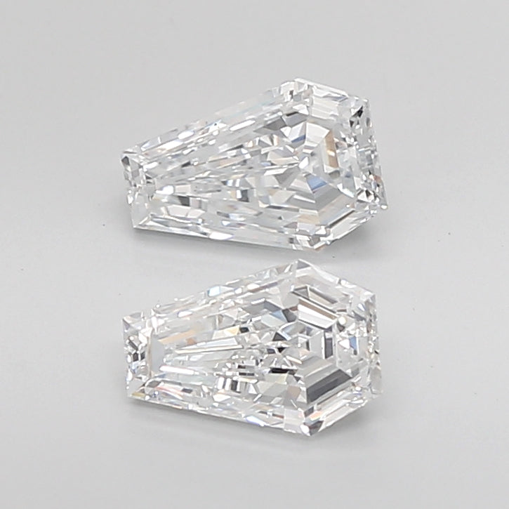 Coffin Cut Lab Grown Pair Diamonds