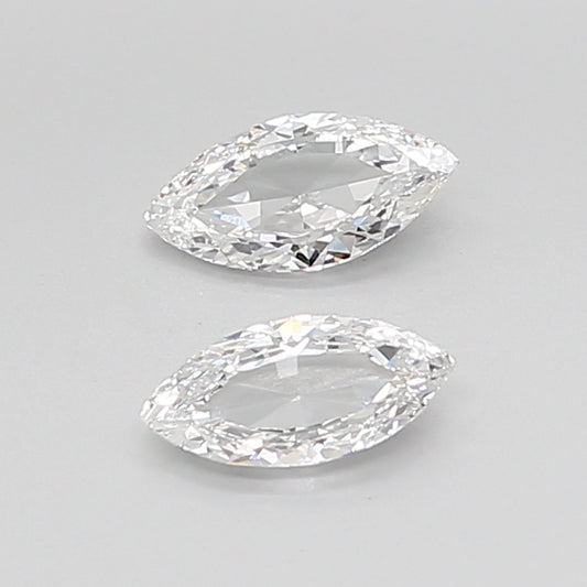 Marquise Rose Cut Lab Grown Pair Diamonds