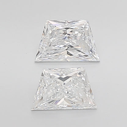 Trapezoid Brilliant Cut Lab Grown Pair Diamonds